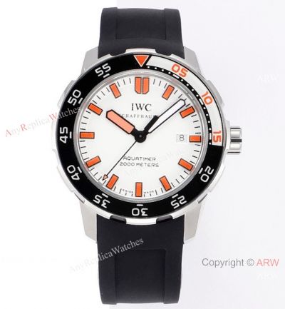 JVS Factory IWC Aquatimer 2000 Orange Edition Rubber Band AAA Replica 2022 New!